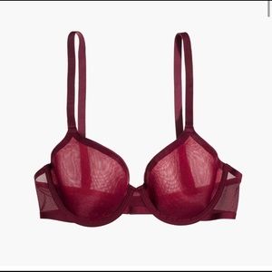 CUUP Demi bra in Merlot, NWT 36G